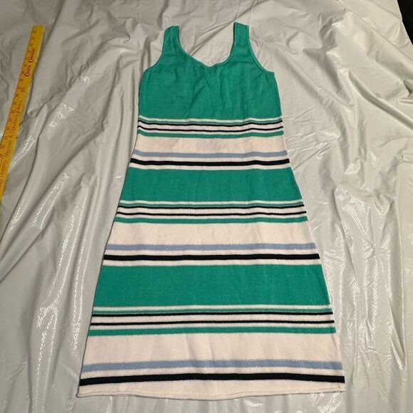 Tommy Bahama Striped Teal and White Everson Tank Bodycon Dress Size XS - NWT - Picture 6 of 13